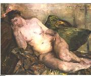 Lovis Corinth, Reclining nude